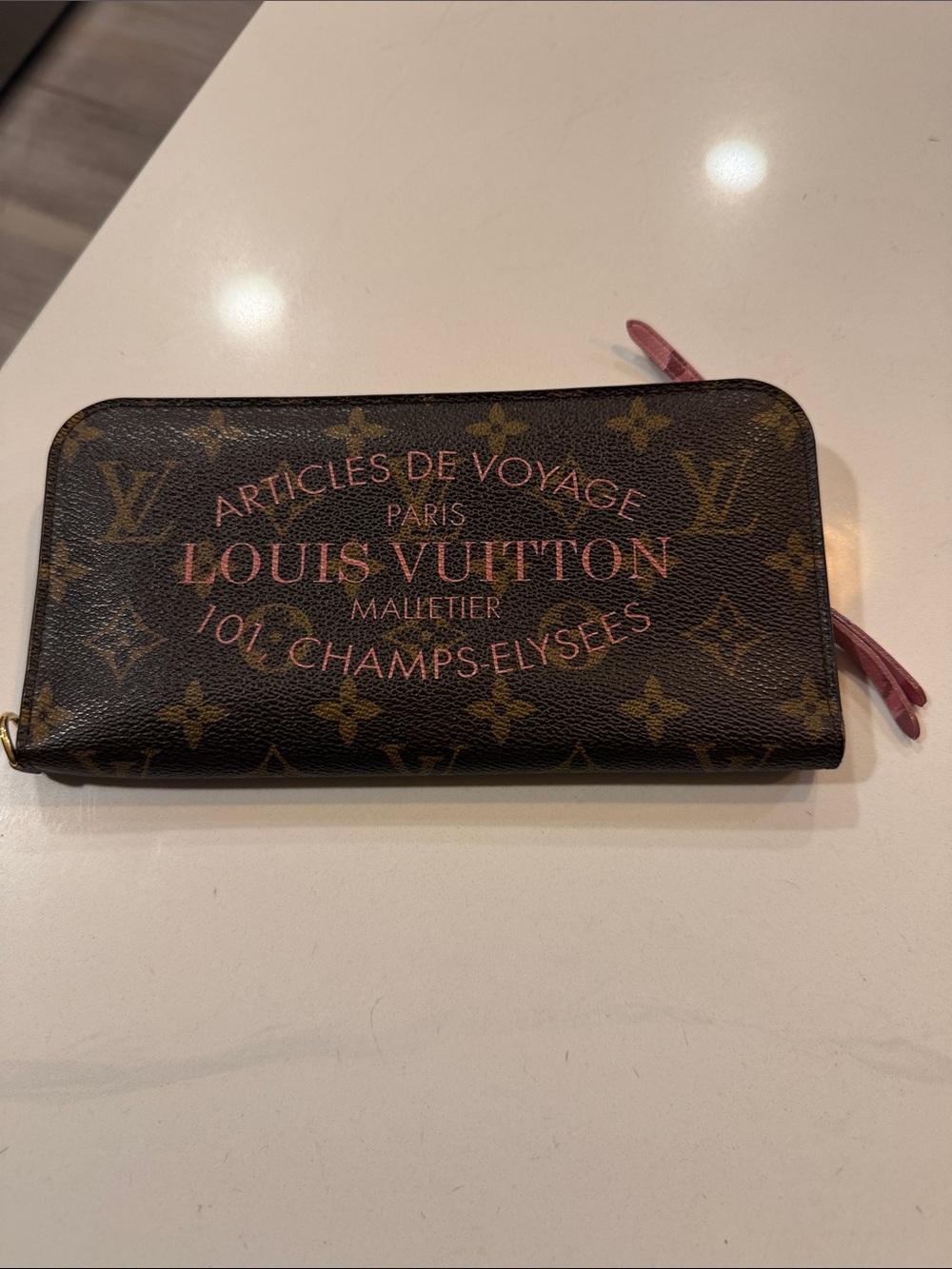 Louis Vuitton Monogram Zip Around Wallet - Brown & Gold